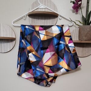 HP! Geometric Pattern Satin Scarf